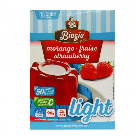Biagio Gelatina Light Morango 170gr CX24