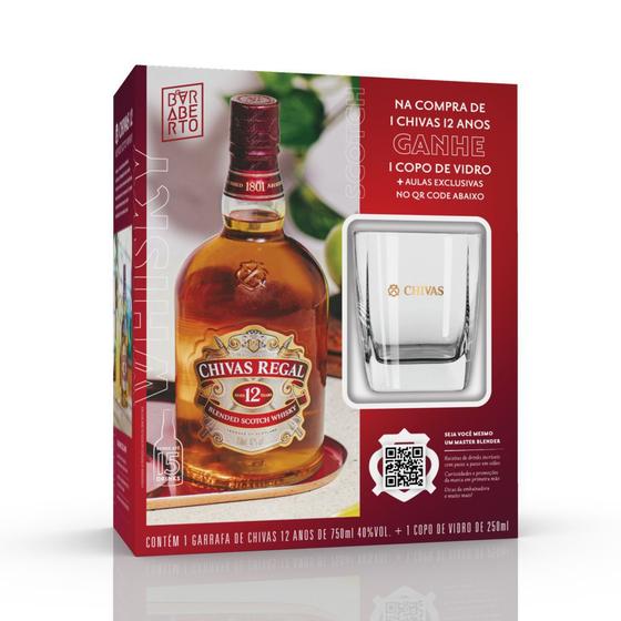 Chivas Whisky C/Copo 12Y 700ml Cx6