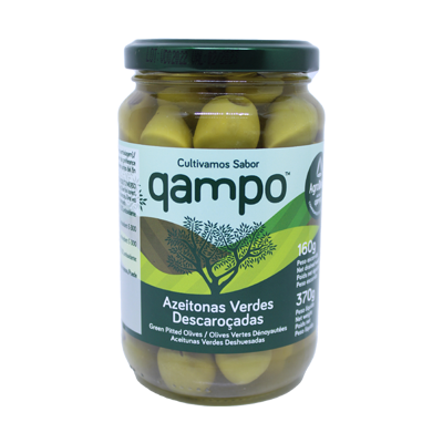 Qampo Azeitonas Verdes Descaroçadas 370Gr Cx12