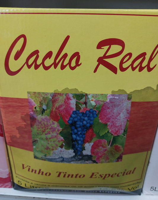 Cacho Real Vinho Tinto Box 5Lts Cx4