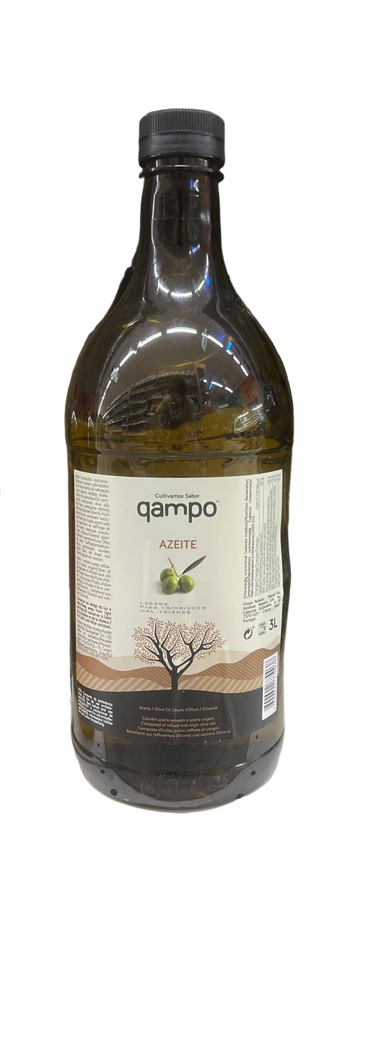 Qampo Azeite Refinado Virgem 3Lt Pet Cx4