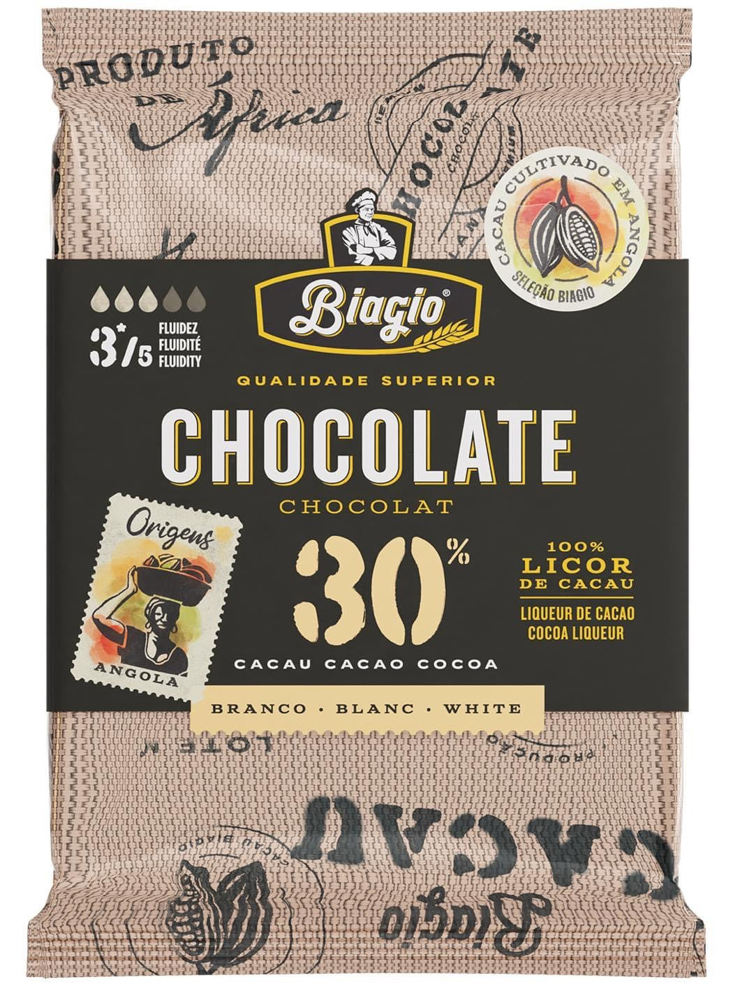 BIAGIO CHOCOLATE BRANCO 30% 200GR CX20
