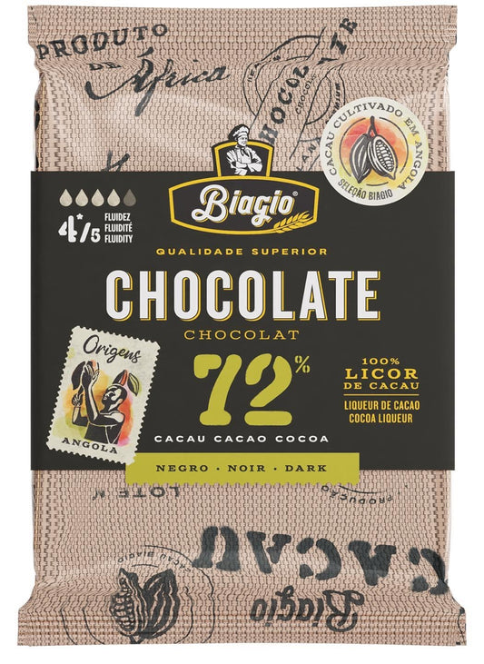 BIAGIO CHOCOLATE NEGRO 72% 120GR CX20