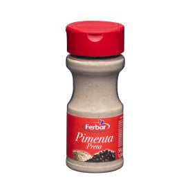 Ferbar Pimenta Preta Moída Frasco 50gr cx12
