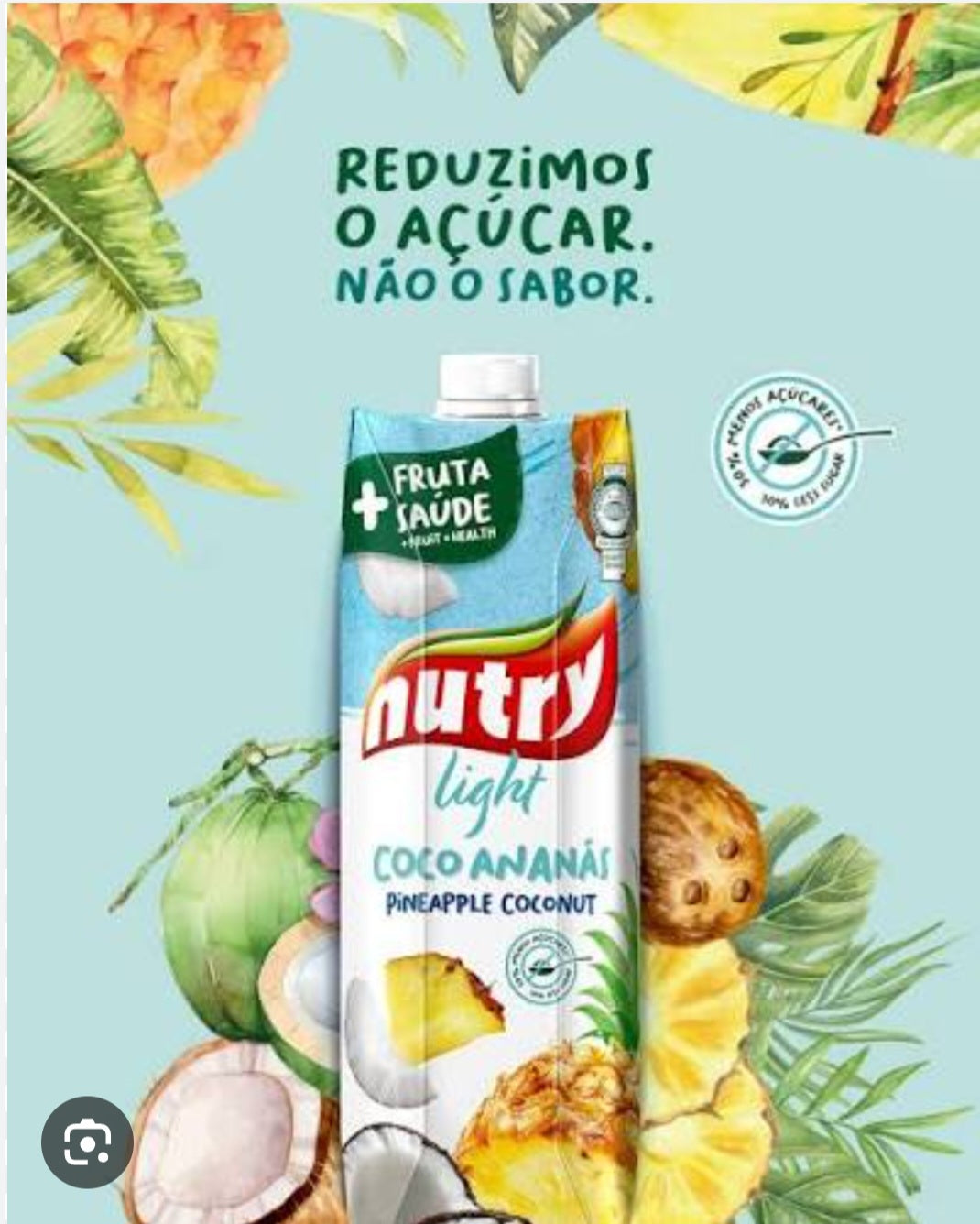 Nutry Sumo Light Coco/Ananás 1Lt Cx6