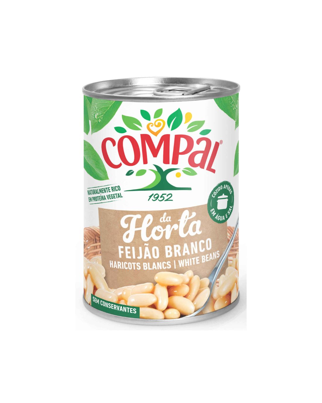 Compal Feijão Branco Lta 410Gr Cx6