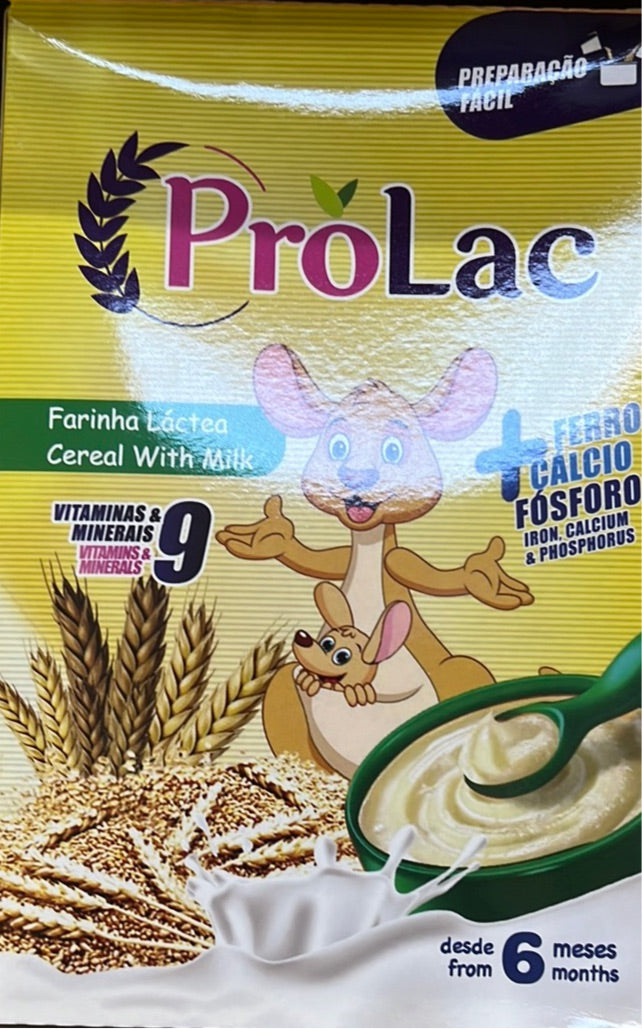 Prolac Cereais Farinha Láctea 9 Vit Ferro Cálcio 300gr